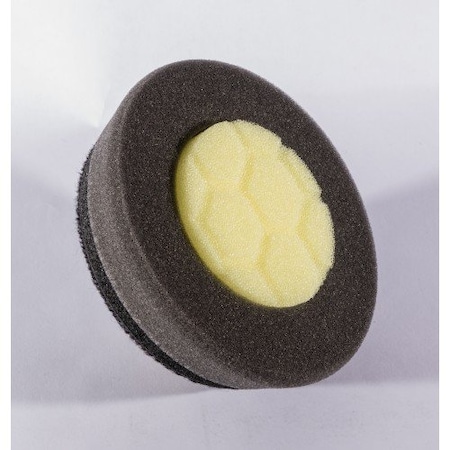 Rbl Products 3.5" YELLOW & BLACK BUFFING PAD RB5-35YB